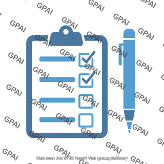 Clipboard and pen symbol