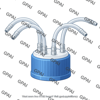 Multiport connector cap 2 with tubes