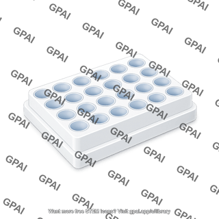 Well plate 20 wells 3d