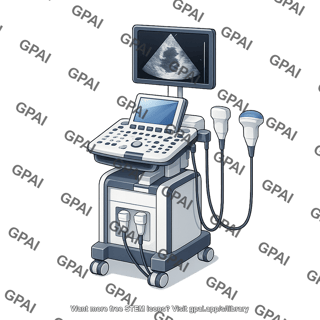 Echocardiogram with ultrasound probes