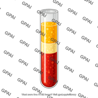 Blood vial centrifuged 3 labelled