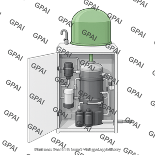 Compact biogas digester open door 858