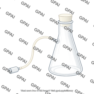 Flask with air inlet