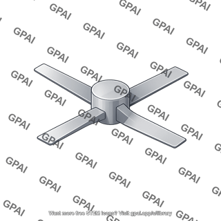 Axial flow impeller 4 blade