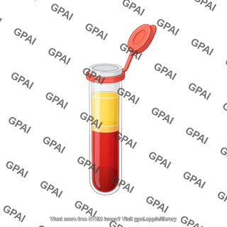 Capillary blood collection tube inner centrifuged