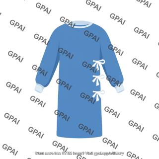 Medical gown symbol