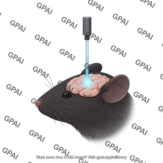 Optogenic stimulation mouse head