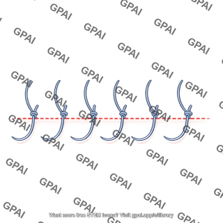 Surgical suture brush interrupted curved stitches