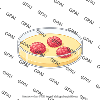 Petri dish with cancerous pancreatic organoids