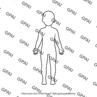 Human body outline toddler