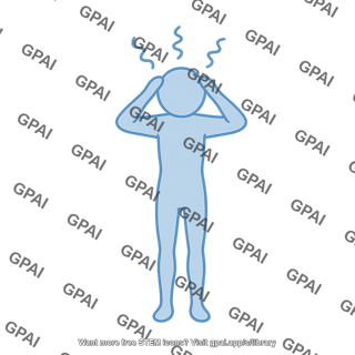 Person symbol anxious