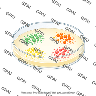 Petri dish with bacterial colonies 4
