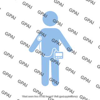 Person symbol child with diabetes