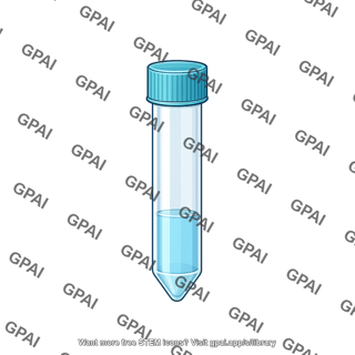 Sample tube 13 ml with liquid and cap