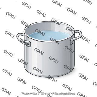 Cooking pot with liquid