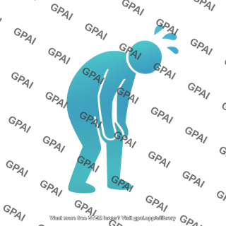 Fatigued person 2 symbol