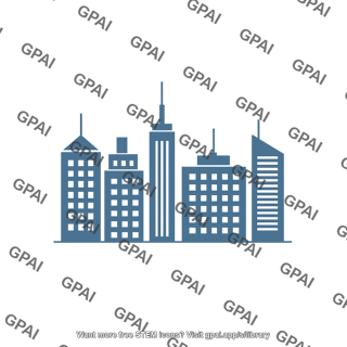 City buildings symbols