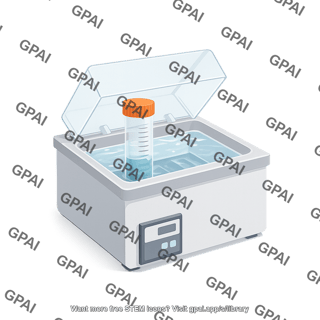 Water bath incubation falcon tube with 1 2 liquid in incubator