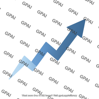 Increase arrow symbol