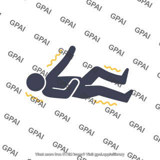 Epileptic seizure clonic phase symbol