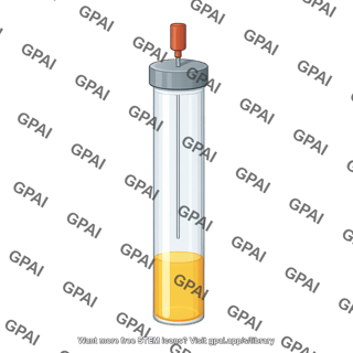 Anaerobic culture tube hungate type flat bottom