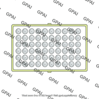 Extracellular sensor cartridge xfe96 top view 96 wells