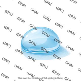 Liquid droplet on surface
