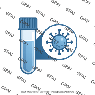 Collection tube with viral sample symbol