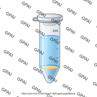 Microcentrifuge tube 2 ml full liquid closed with pellet