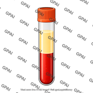 Blood vial serum full