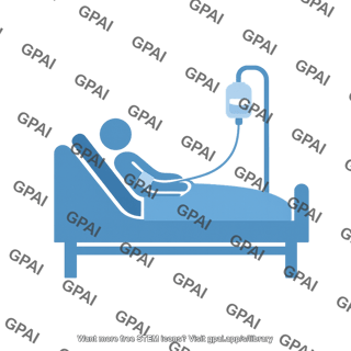 Patient in hospital bed 2 symbol