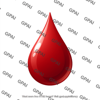 Blood droplet symbol