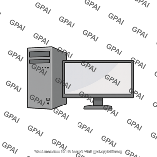 Computer monitor and tower