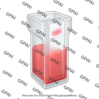 Coplin jar with blood smear slide