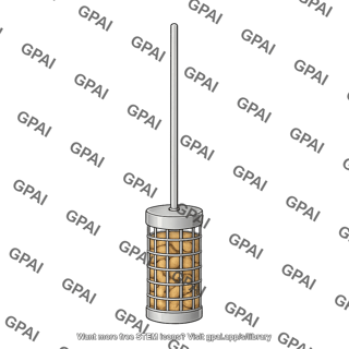 Food receptacle rodent with pellets