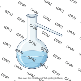 Distillation flask 1 2 liquid