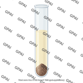 Precipitate particles in 15 ml test tube 231