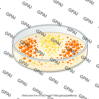 Petri dish with bacterial colonies 3