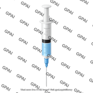 Medium sized syringe 1 4 liquid editable needle