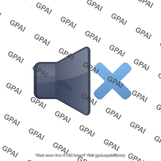 Audio mute symbol