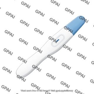Pregnancy test negative without cap symbol