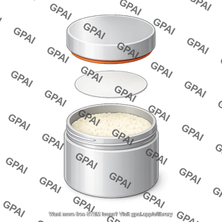 Lyophilization round tray with cap and membrane open