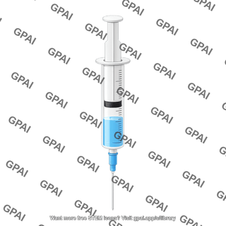 Medium sized graduated syringe 1 2 media liquid editable needle