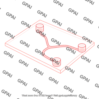 Microfluidic device top y channel empty 2