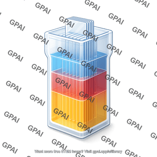 Coplin staining jar with slides and colored solutions