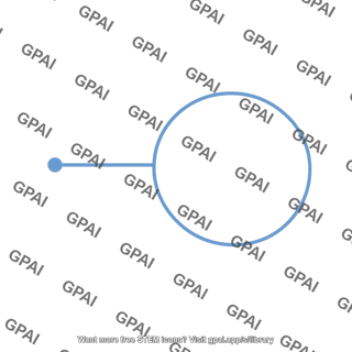 Label callout circle dot line