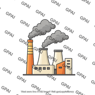 Factory smoke stack