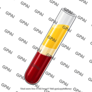 Cpt tube blood after centrifugation tilted 501