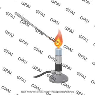 Loop sterilization with flame