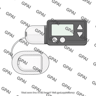 Insulin pump with patch